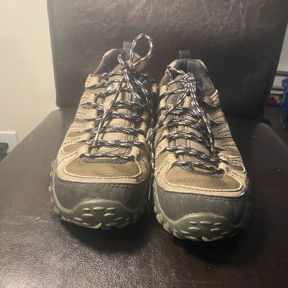 MERRELL J75023 Men’s Grey Leather Pivot Lace Sport  Concrete Hiking Boots Size 8 - Picture 9 of 11